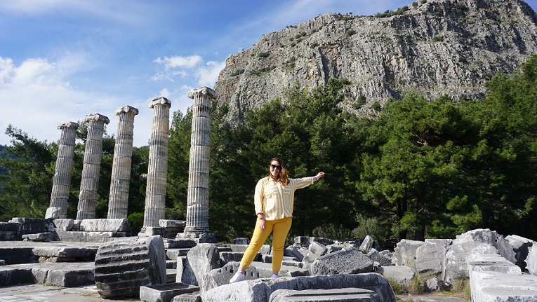 priene antik kenti aydın gezilecek yerler