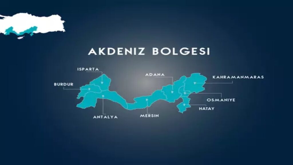 Türkiye İller Haritası : 81 İl Haritası ve Güncel Bilgiler Akdeniz Bölgesi Haritası ve İlleri