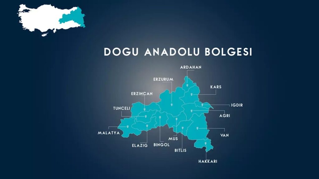 Türkiye İller Haritası : 81 İl Haritası ve Güncel Bilgiler Doğu Anadolu Bölgesi Haritası ve İlleri
