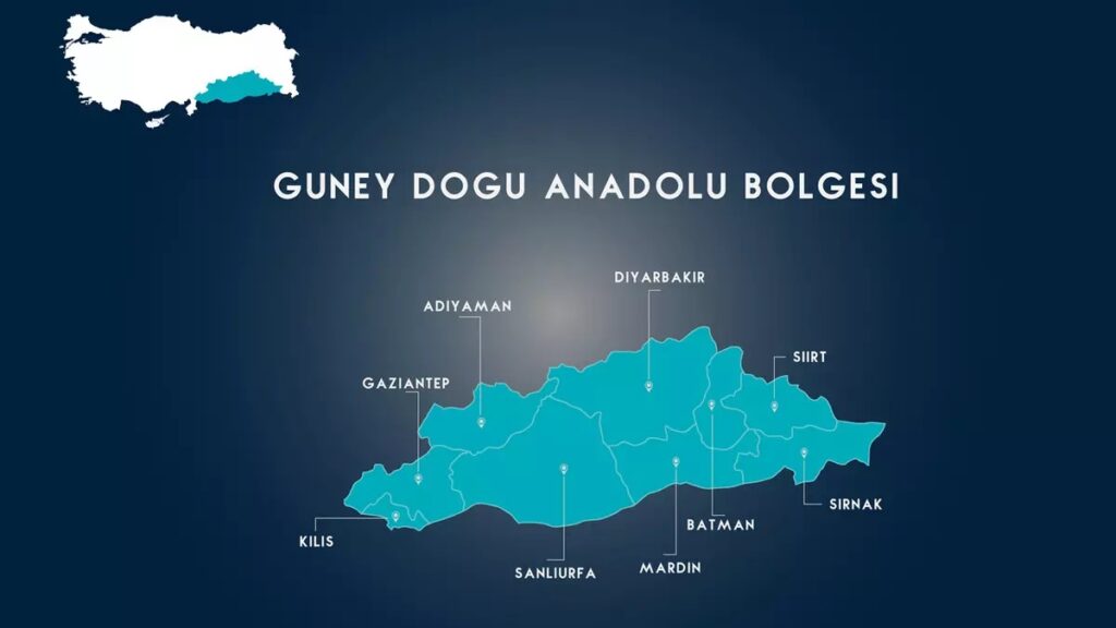Türkiye İller Haritası : 81 İl Haritası ve Güncel Bilgiler Güneydoğu Anadolu Haritası ve İlleri