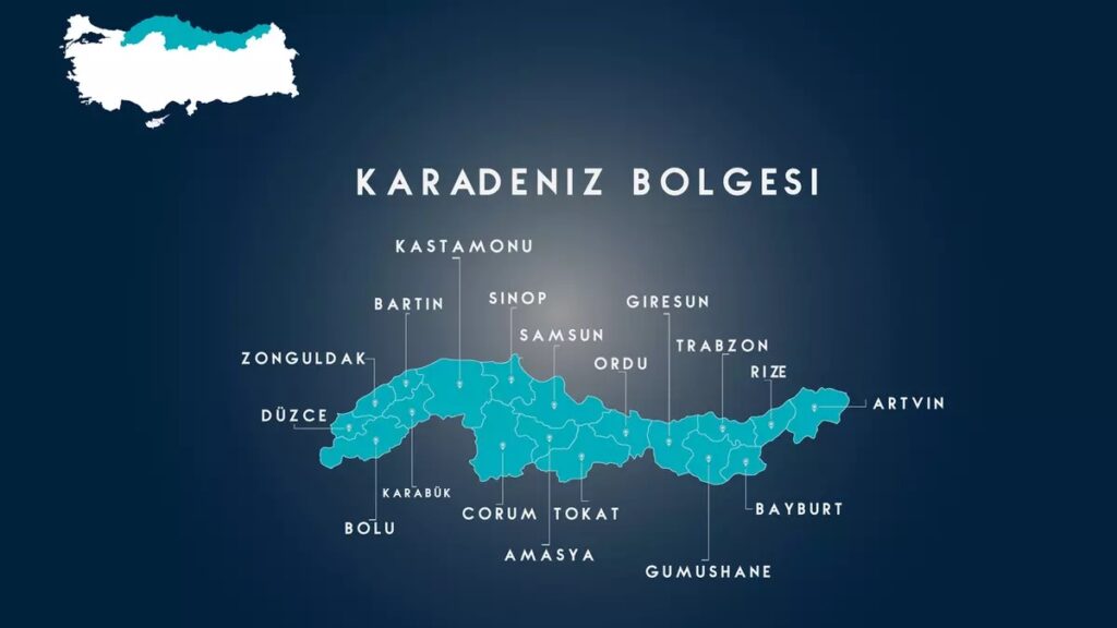 Türkiye İller Haritası : 81 İl Haritası ve Güncel Bilgiler Karadeniz Bölgesi Haritası ve İlleri