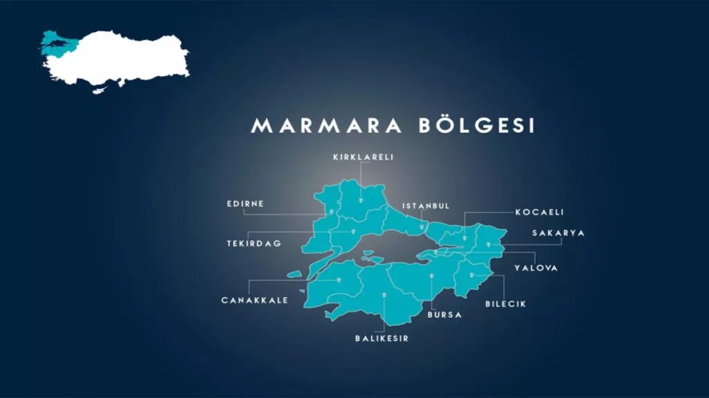 Türkiye İller Haritası : 81 İl Haritası ve Güncel Bilgiler marmara bölgesi haritası